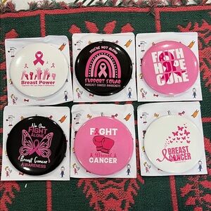 Breast Cancer Awareness Mirrors Assorted Designs Box of 54